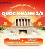 Thông báo lịch nghỉ lễ 02.09