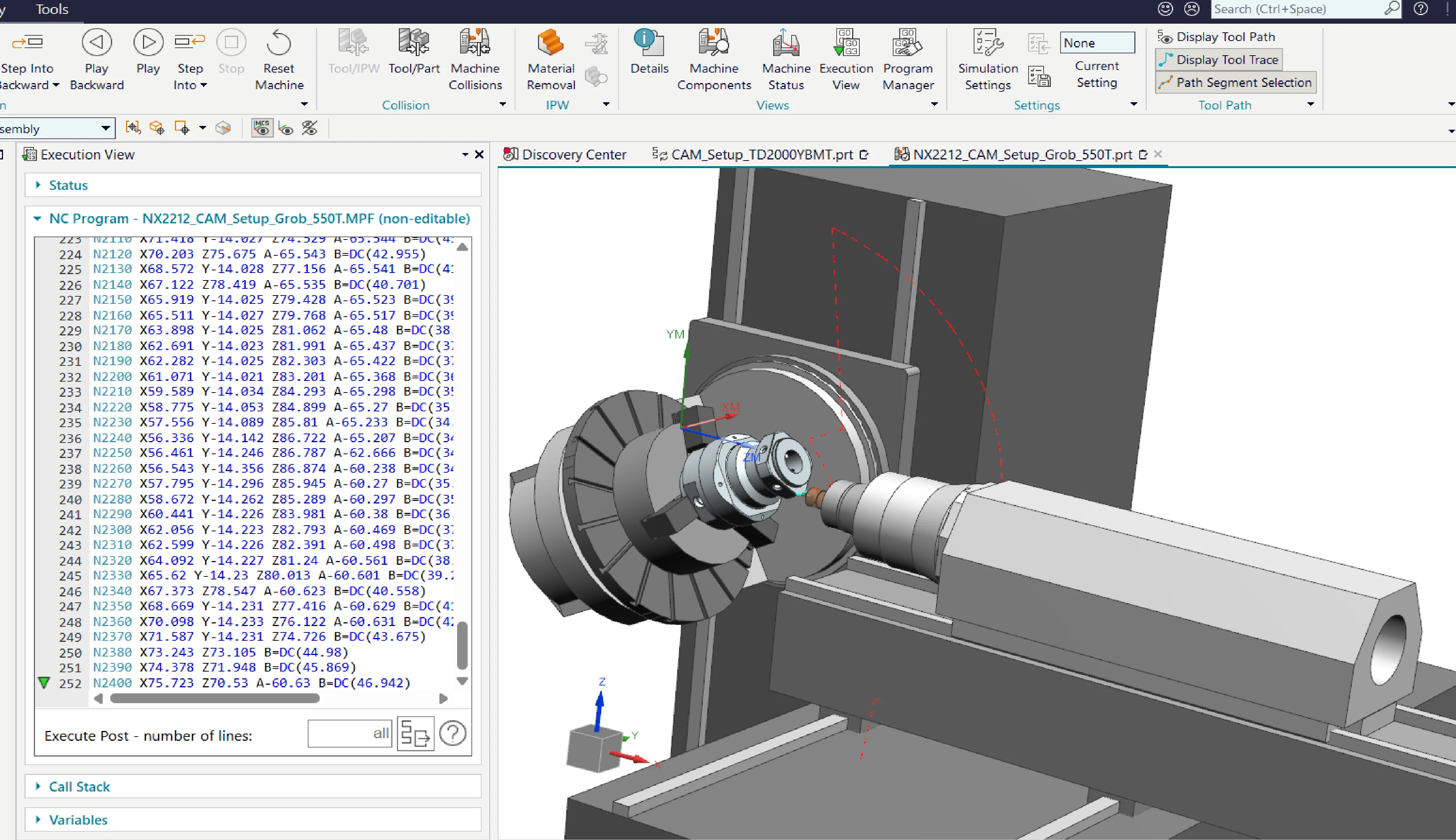 Machine Configuration và mô phỏng NC-code cho Grob-550