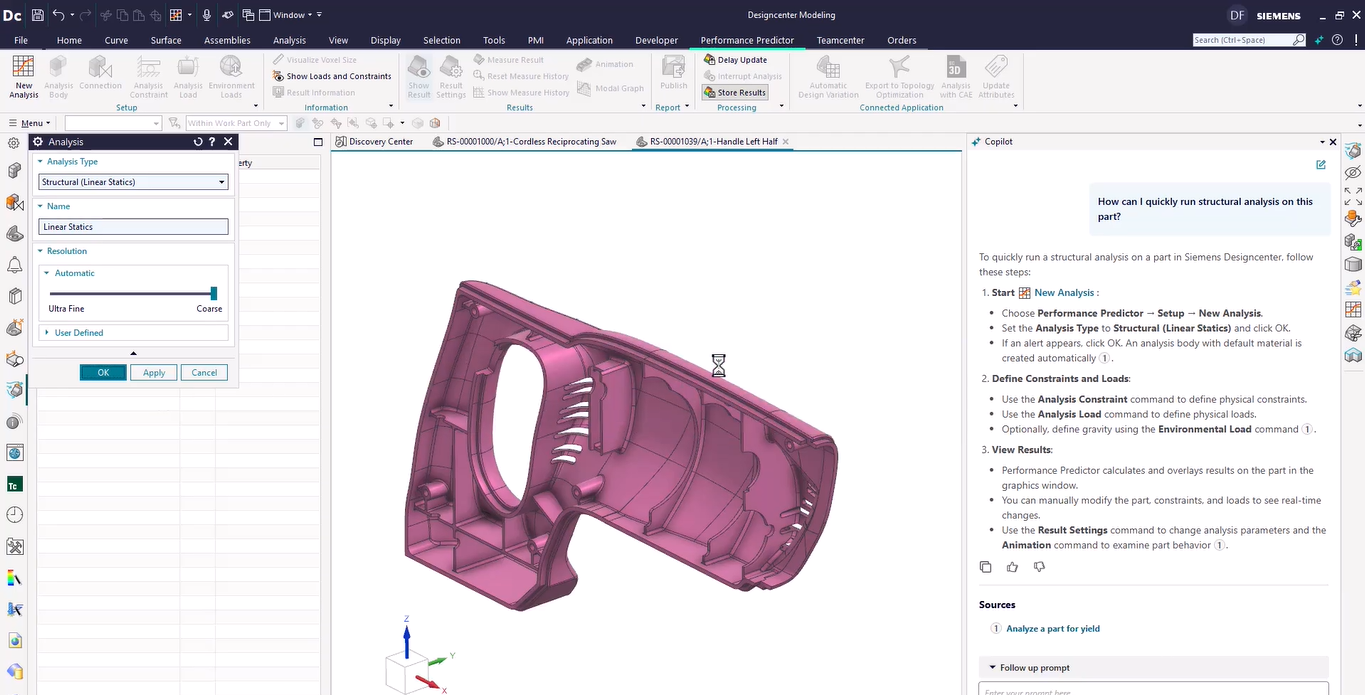 AI Copilot on Siemens NX X