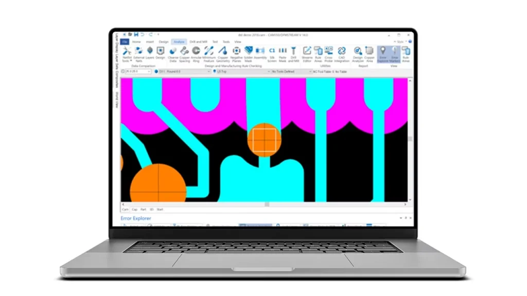Valor CAM350 software for PCB manufacturing data preparation